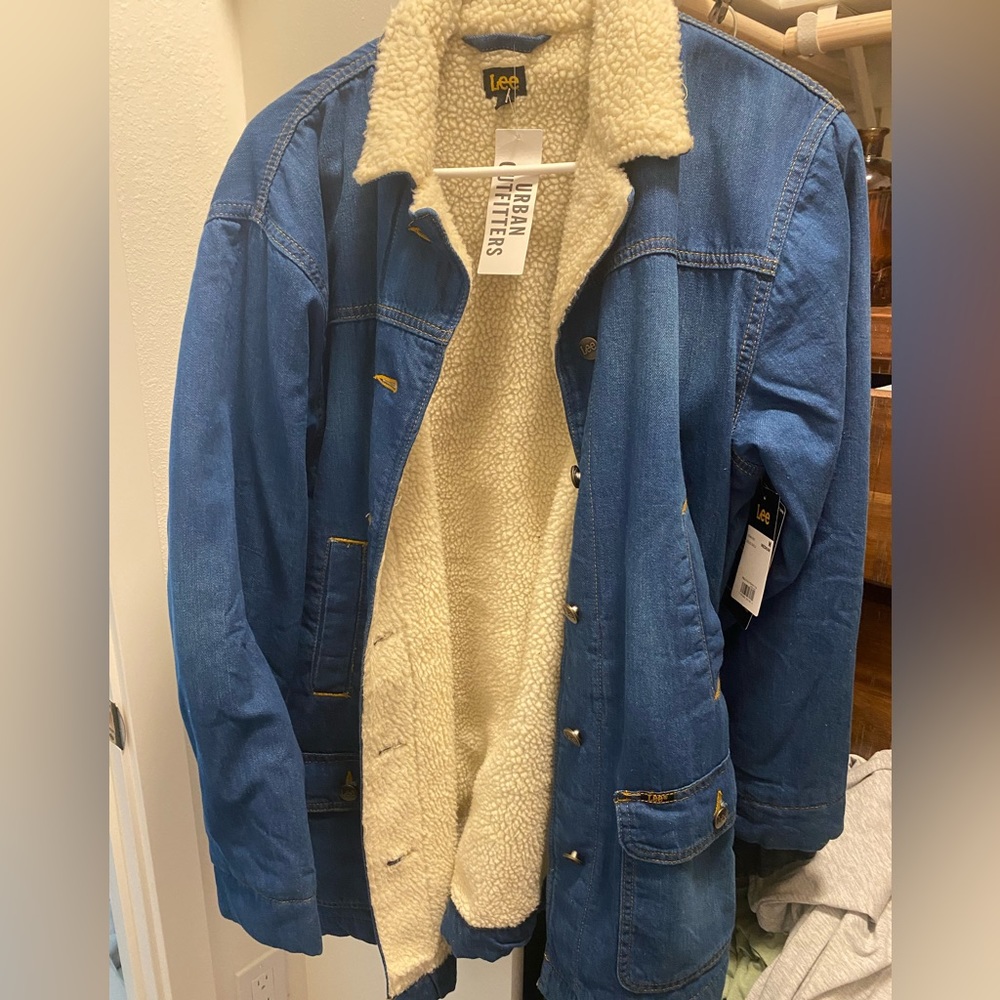 Never Worn Lee Jean Sherpa Jacket
